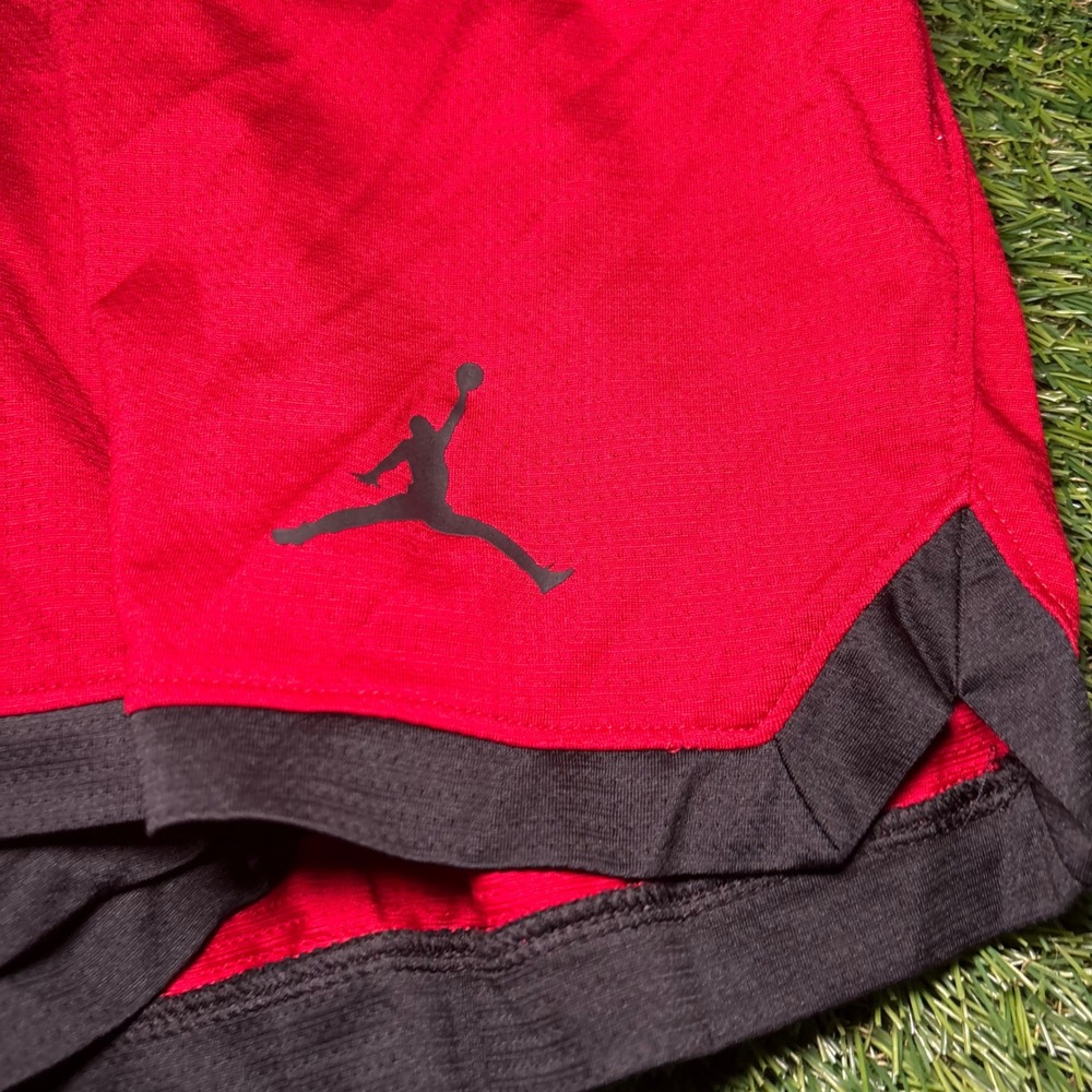Jordan Mens Dri-FIT Basketball Shorts Red Black DH2040-687 Size M - Picture 2 of 11